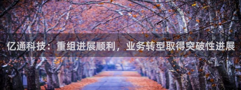 亿通科技：重组进展顺利，业务转型取得突破性进展